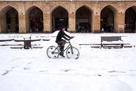 بارش برف در کرمان